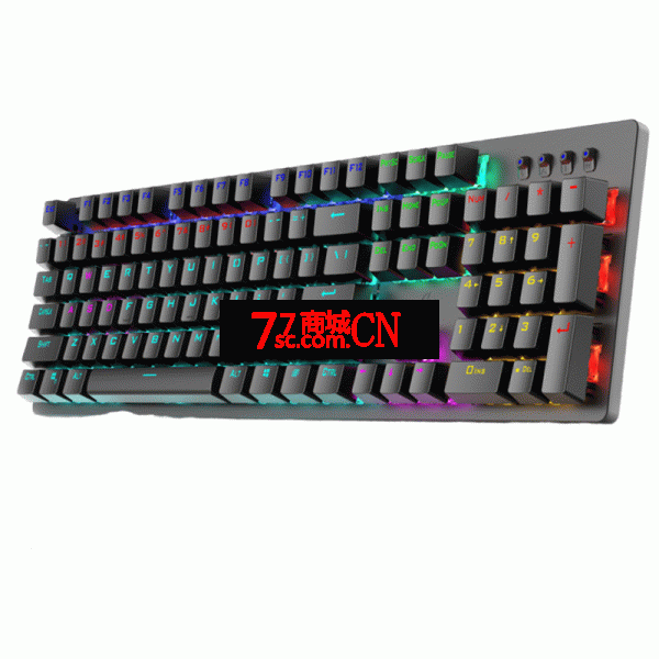 HP/惠普GK100F机械键盘台式笔记本电脑办公键盘有线游戏 USB接口适用游戏网吧电竞游戏