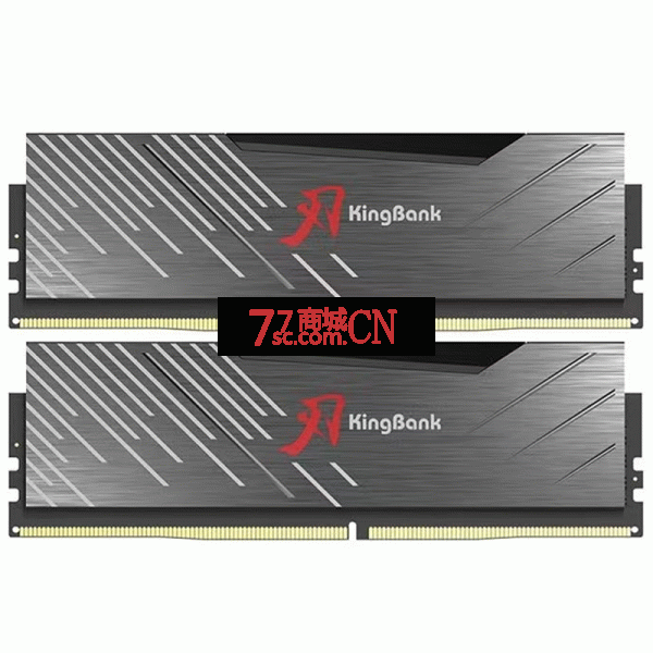 金百达黑刃系列无灯条32G(16G×2)DDR5 6400MHz台式机内存黑色色三星海力士原装CJR颗粒 C32