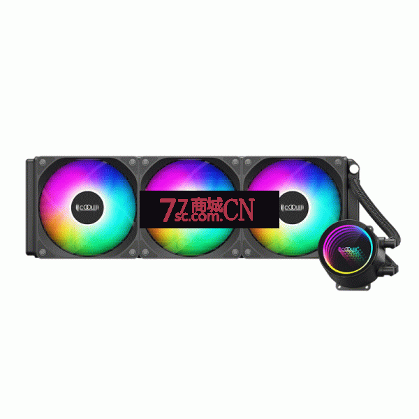 超频三巨浪360一体式水冷CPU风扇ARGB无限镜 360水冷ARGB（黑色，支持英特平台）