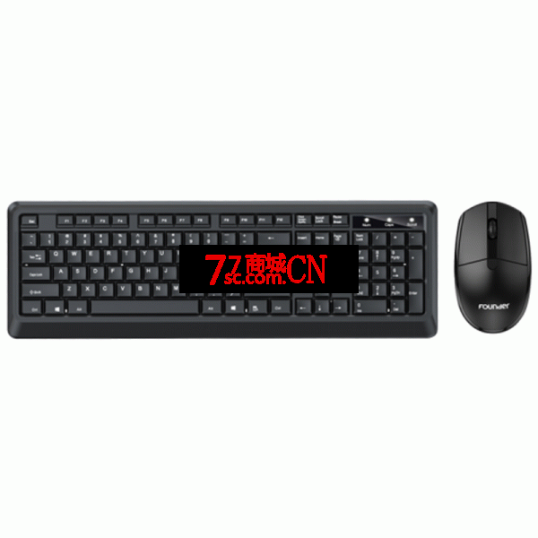 （Founder）方正FDJ5186无线有线键盘鼠标套装轻薄无声办公商务台式笔记本电脑