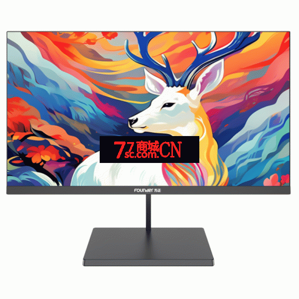 Founder方正FD2771W黑色 27英寸电脑显示器IPS显示屏高清壁挂办公游戏