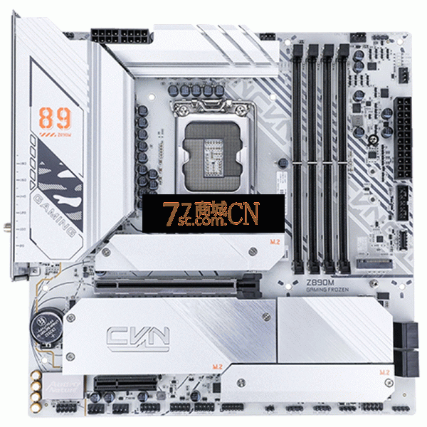 七彩虹 CVN Z890M GAMING FROZEN V20白色 冰霜战列舰 主板DDR5 LGA1851  WIFI6