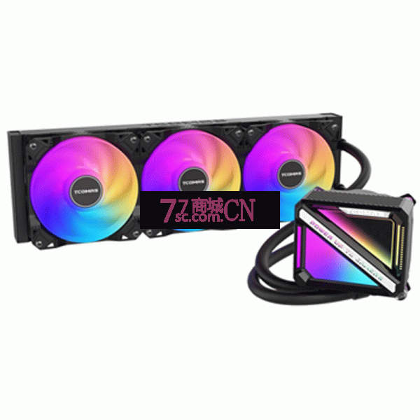 Tcomas钛钽SJ-A09060一体式水冷散热器风扇一体式360水冷CPU散热钛坦