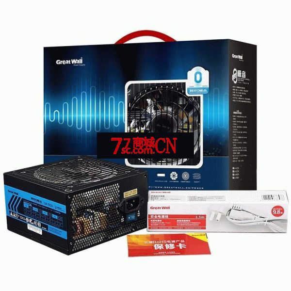 长城（Great Wall） 电源750W智控系列台式机低噪音电脑电源 智控850ZN（额定750W）