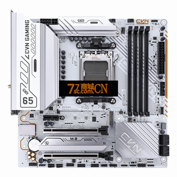 七彩虹CVN B650M GAMING FROZEN V14 D5战列舰主板支持CPU7800X3D/7700X/7600X WIFI6