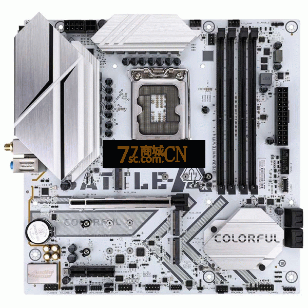 七彩虹（Colorful）战斧BATTLE-AX B760M-WHTIE WIFI DDR4白色电脑主板 支持Intel12/13代  WIFI6
