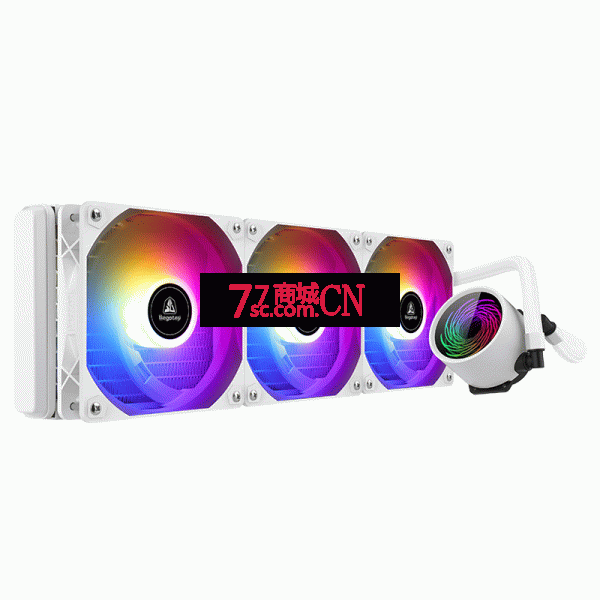 鑫谷冰尊360白色一体式水冷CPU散热器台式机电脑机箱ARGB风扇