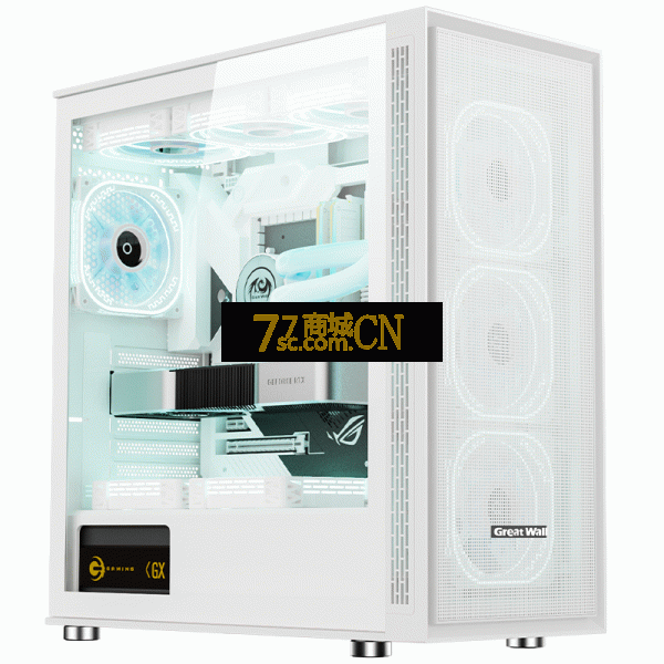 长城魔镜M26 pro 台式机电脑白色机箱侧透DIY防尘MATX主机箱