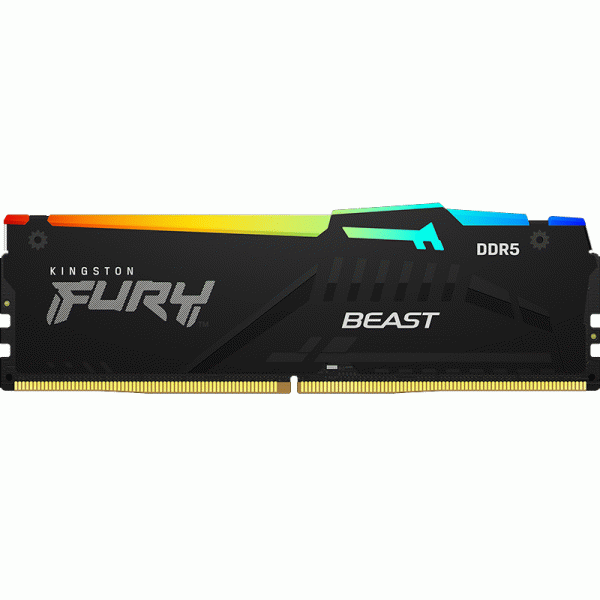 金士顿 FURY超级野兽RGB骇客神条ddr5 6000 16G台式机内存条适配12代英特尔cpu