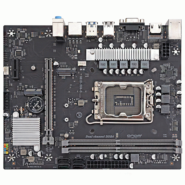 昂达H610-VH4-B主板 支持M.2 VGA+HDMI 小板 支持英特尔cpu DDR4 双通道
