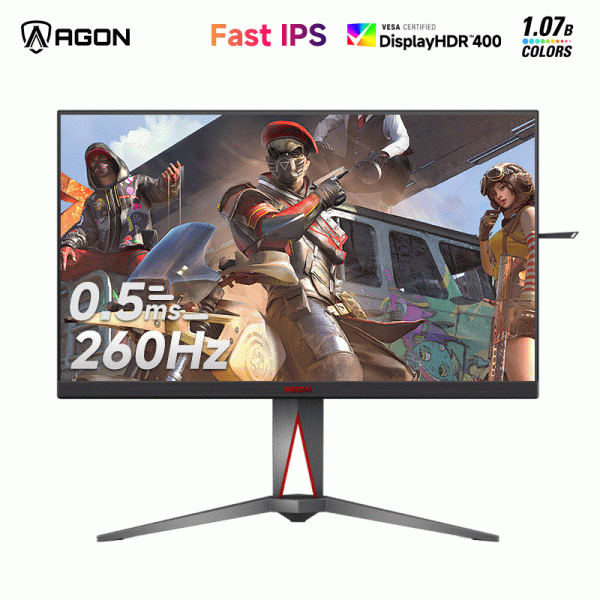 AOC爱攻27英寸AG275QZE 2K260Hz高刷电竞显示器HDR400满血IPS屏幕