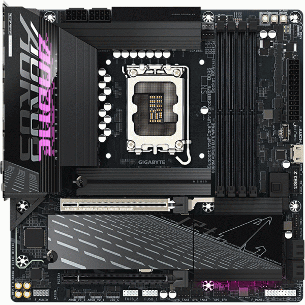 Gigabyte/技嘉B860M AORUS ELITE WIFI6E小雕WIFI 台式电脑主板适配INTEL 245/265/KF/K