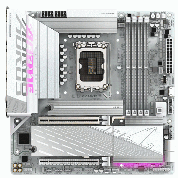 Gigabyte/技嘉B860M AORUS ELITE WIFI6E ICE冰雕WIFI 台式电脑主板适配INTEL 245/265/KF/K