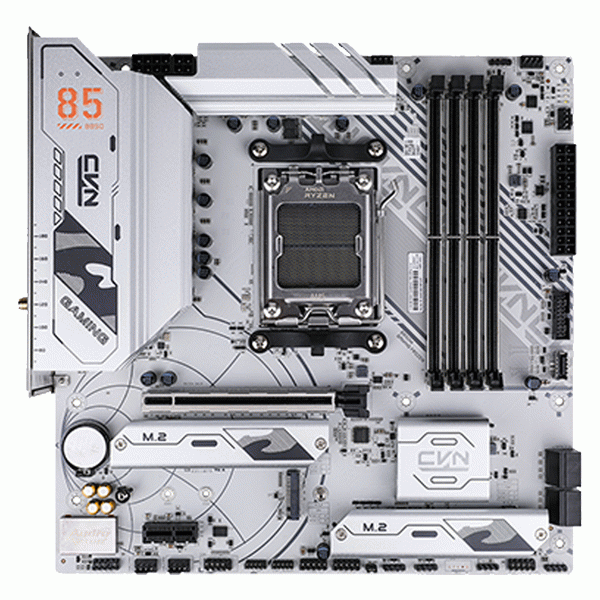 七彩虹CVN B850M GAMING FROZEN V14白色主板台式电脑战列舰DDR5 AMD主板